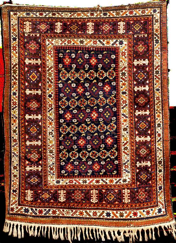 Tschitschi alt, Ostkaukasus Schirwan-Gebiet , um 1910/1920, Wolle geknÜpft auf Wolle, ca. 159 x 117 cm, feine bemerkenswerte KnÜpfung, f einer ...