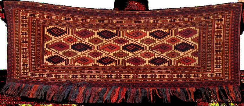 Saryk antik, Turkmenistan, um 1900, Wolle g eknÜpft auf Wolle, ca. 113 x 39 cm, gute feine KnÜpfqualitÄt, feiner fester Griff, gute alte Wolle, ...