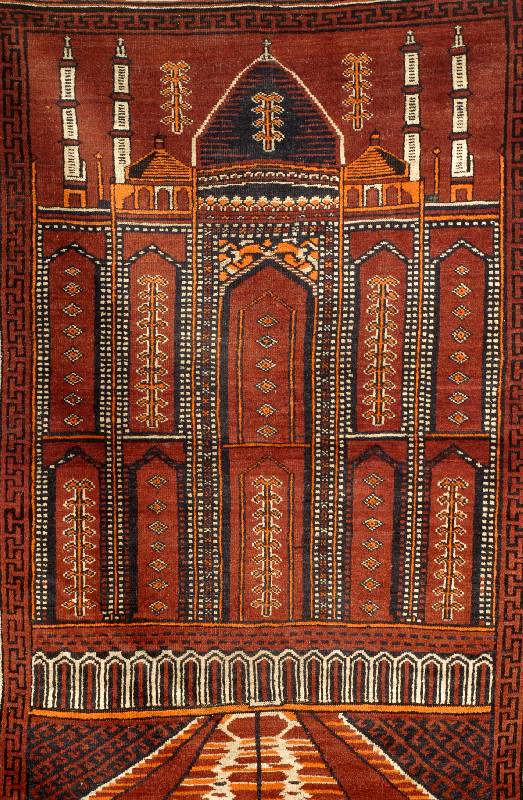 Ersari Gebetsteppich alt, Turkmenistan, um 1930, Wolle auf Wolle, ca. 135 x 90 cm, SchÄtzwert: 1500.- EURO, EHZ: 3