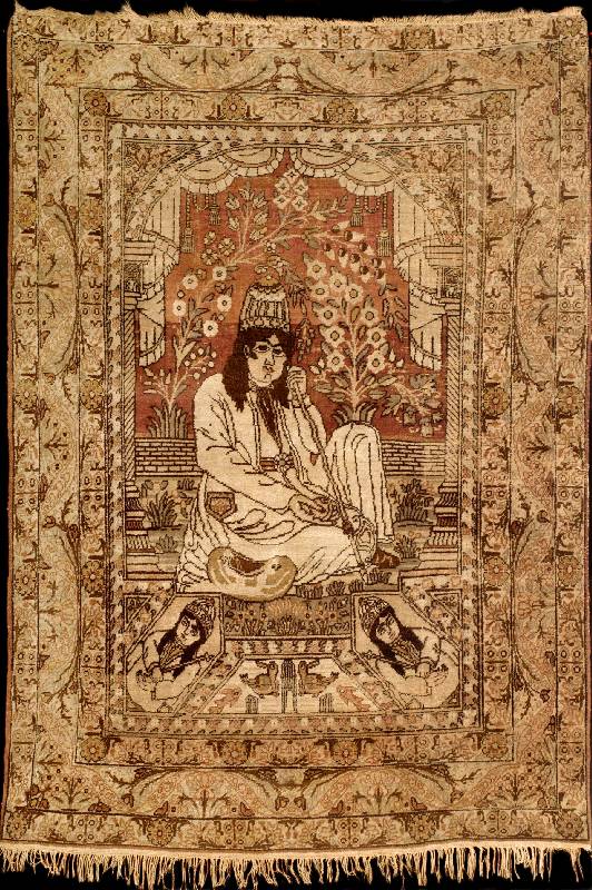 Kerman antik (Bildteppich), SÜdpersien, rei ne Pflanzenfarben, ende 19.Jahrhundert, Wolle geknÜpft auf Baumwolle, ca. 178 x 125 cm, fein e ...