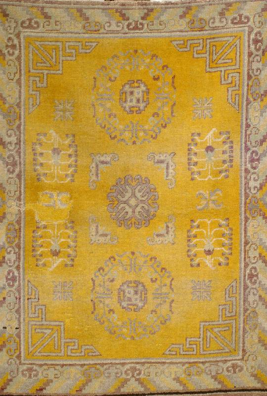 Khotan, Turkmenistan, um 1880, Wolle auf Baumwolle, ca. 143 x 109 cm, EHZ: 4-5