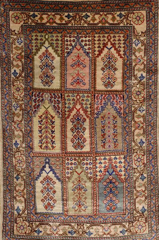 Kaisery, TÜrkei, ca. 30 Jahre, reine Naturseide, ca. 63 x 42 cm, SchÄtzwert: 850.- EURO, EHZ: 2