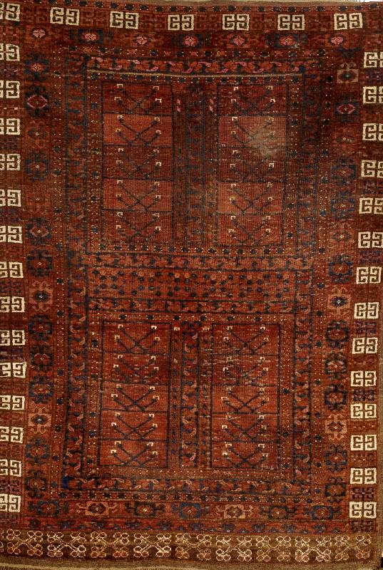 Hatschlou antik, Turkmenistan, um 1900, Wolle auf Wolle, ca. 168 x 122 cm, SchÄtzwert: 1800.- EURO, EHZ: 4