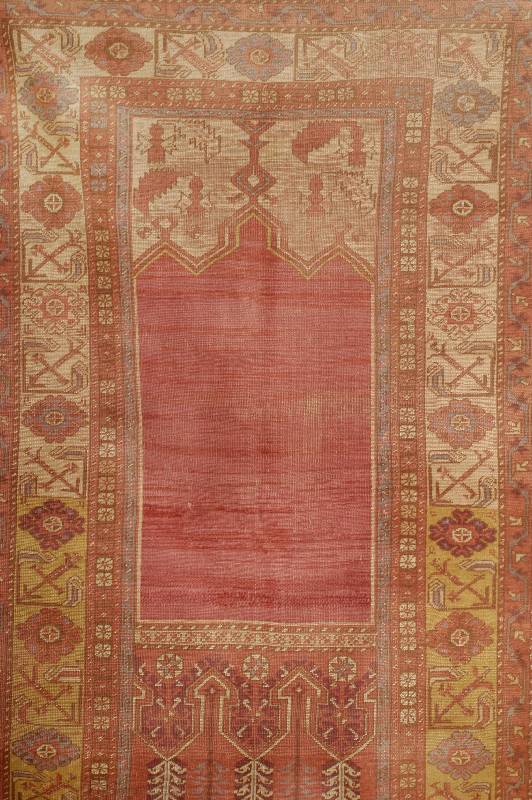 Tulpen Ladik antik, Anatolien TÜrkei, um 1880, Wolle auf Wolle, ca. 230 x 135 cm, SchÄtzwert: 3600.- EURO, EHZ: 3-4