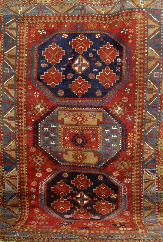 Lori Pampak antik, Kaukasus um 1900, Wolle auf Wolle, ca. 273 x 174 cm, EHZ: 3, (insges. in einen guten Zustand), selten u. sammelw., RaritÄt, ...