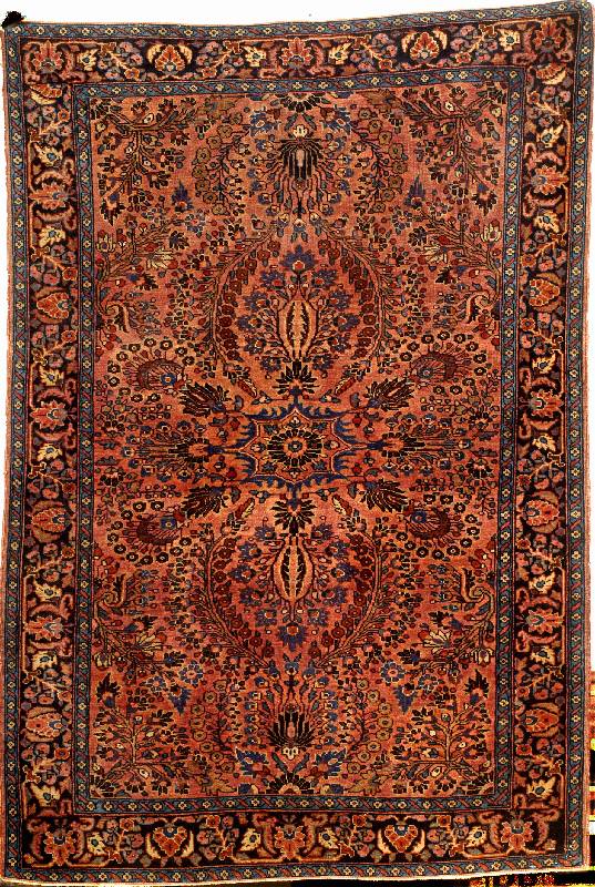 Sarogh antik (US Re-Import), Westpersien, um 1900, Korkwolle, ca. 147 x 102 cm, EHZ: 2-3 (altersbedingt insgesamt in einem guten ...