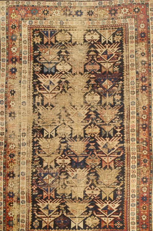 Kuba Schirwan antik, Kaukasus um 1880, Wolle auf Wolle, ca. 160 x 100 cm, EHZ: 4-5