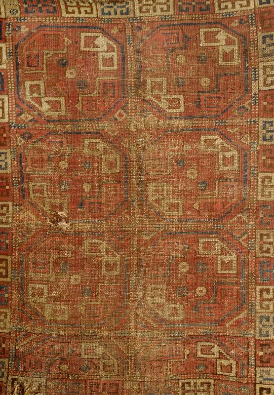 Ersari (fragment) antik, Turkmenistan um 1850, Wolle auf Wolle, ca. 105 x 81 cm, EHZ: 5