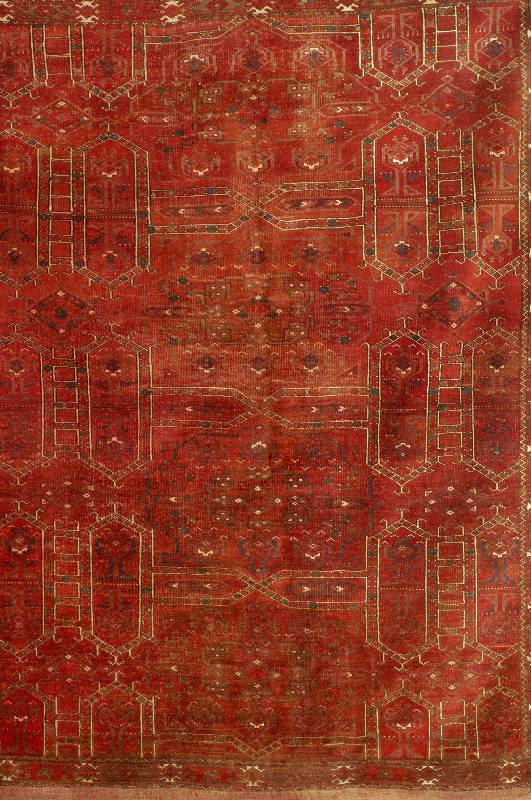 Turkmenischer Beshir alt, Turkmenistan um 1910, Wolle auf Wolle, ca. 164 x 128 cm, EHZ: 4