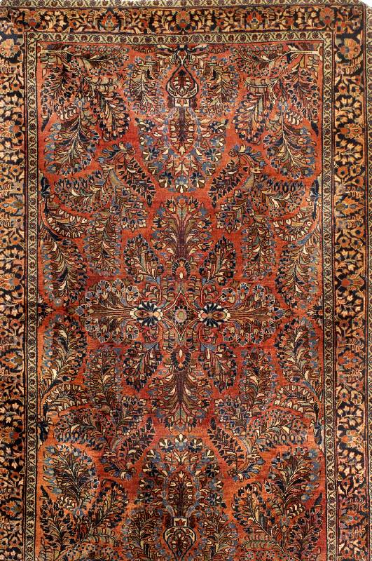 Sarogh antik (US Re-Import), Persien, um 1900, Korkwolle, ca. 205 x 130 cm, EHZ: 3 (alt ersbed. in einem guten Gesamtzust.), selten u. sammelw., ...