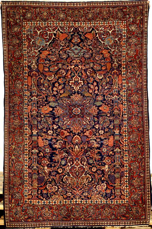 Keschan Kork alt, Zentralpersien, um 1910/1920, Korkwolle, ca. 200 x 132 cm, SchÄtzwert: 7500.- EURO, EHZ: 2 (altersbedingt in einen sehr guten ...