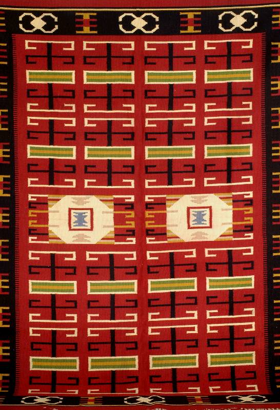 Anatol Kelim, um 1940, Wolle auf Baumwolle, ca. 235 x 169 cm, SchÄtzwert: 2500.- EURO, EHZ: 2