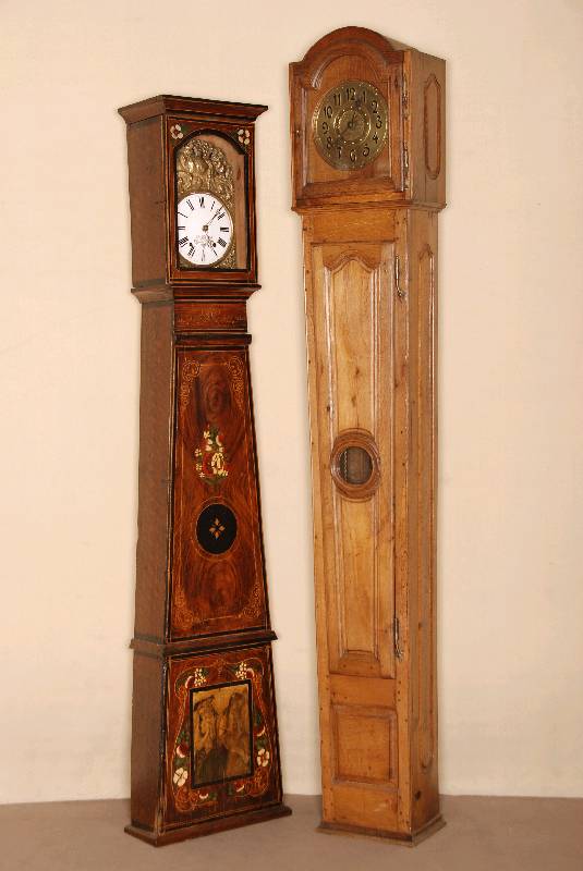 Standuhr, Frankreich/Burgund, um 1840/50, Uhr um 1860, sekundÄr dazugefÜgt, lt. Angaben des Einlieferers intakt, nicht geprÜft, Gewichte und ...