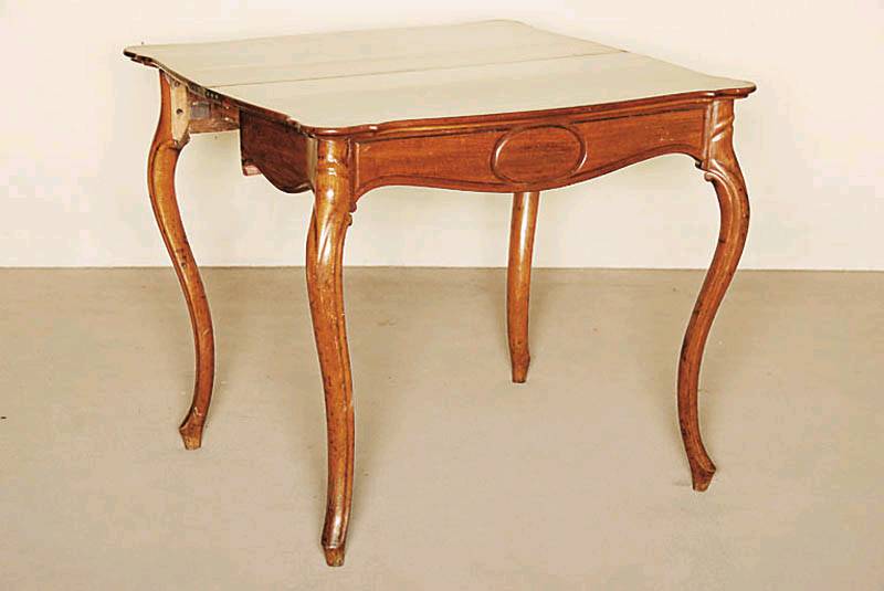 Louis-Philippe Konsolentisch, Mahagoni, aufklappbar zum stabilen kleinen Tisch, verwandelbar durch Herausziehen der hinteren Beine, ca. 74x85x43(86) ...