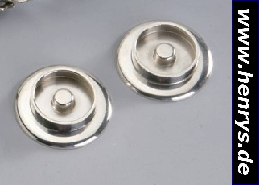 Kerzenleuchterpaar, Dänemark Kopenhagen, GEORG JENSEN, vor 1950, 925er Silber, H ca. 1.5 cm, D ca. 6 cm, Meistermarke FE unged.