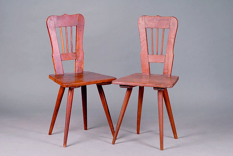 8 Biedermeierbrettstühle, 1.Hälfte 19. Jhd., Kirschbaum, Lehnen versprosst, bei einer Lehne fehlt eine Sprosse, stabil, st. Gebr.-Sp., ca. 89x44x43 ...
