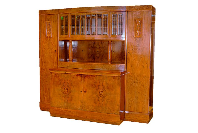 Aufsatzschrank, deutsch, 1906-1908, Hersteller: Nic Eckel, Kaiserslautern, eines der renommiertesten Möbelfabriken um 1900, bisin den 30er Jahren ...