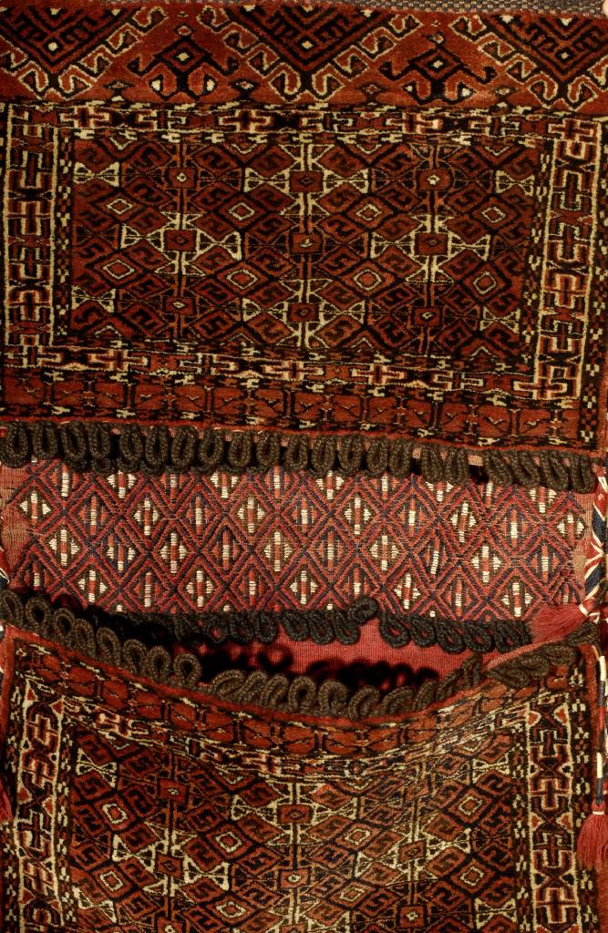Yomuth Doppeltasche, Turkmenistan, um 1940,Wolle auf Wolle, ca. 95 x 58 cm, EHZ: 2