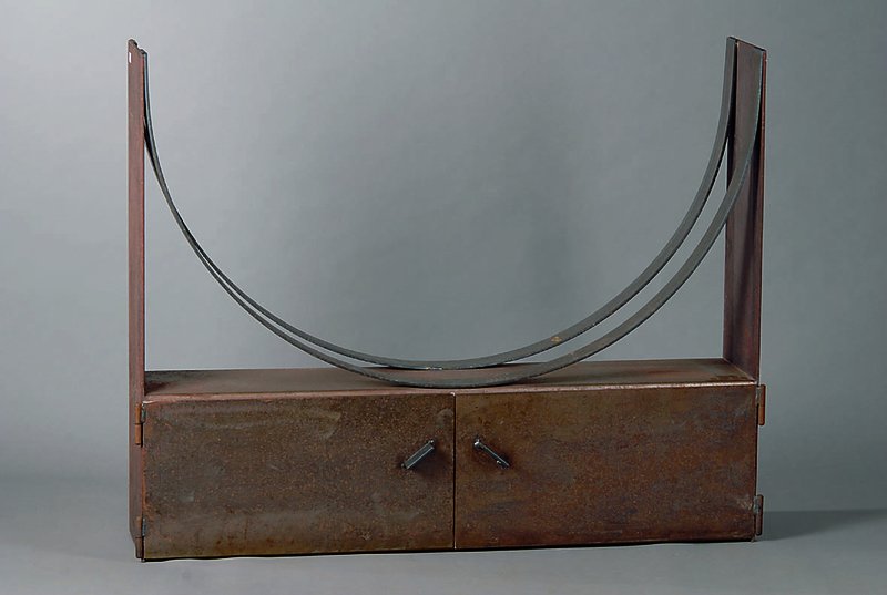 Kaminschrank für Holz und Kohle, 1960/65 Designerentwurf, Einzelentwurf, Stahlplatten, 2-türig, Unikat, sehr praktisch, ca. 95x117x25 cm