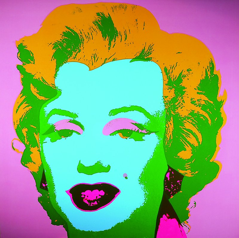 Marilyn, Farbsiebdruck nach Andy Warhol, rückseitig gestempelt Ed. Sunday B. Morning, und: Fill in Your own signature, ca. 91x91cm
