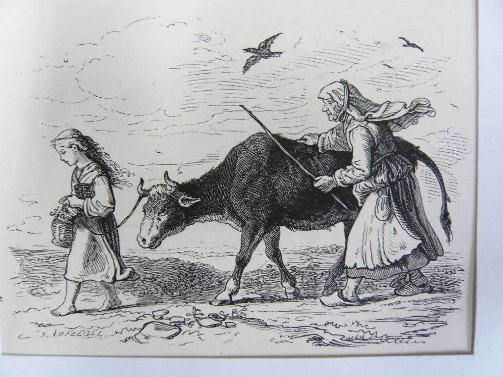 Detail h: Richter, Ludwig, 1803 Dresden - 1884, Konvolut 10 Holzstiche, alle PP, verschiedene Grössen bis ca. 11x9cm