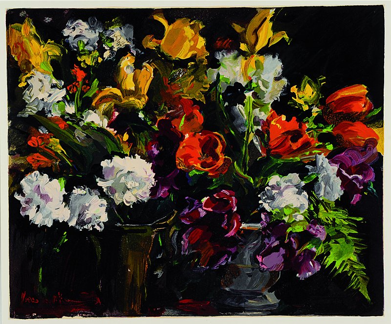 Vlaminck, Maurice de, 1876-1958, Les deux vases de fleurs, Farbholzstich, um 1960, Ed. Les Heures claires, Paris, ca. 46x37cm