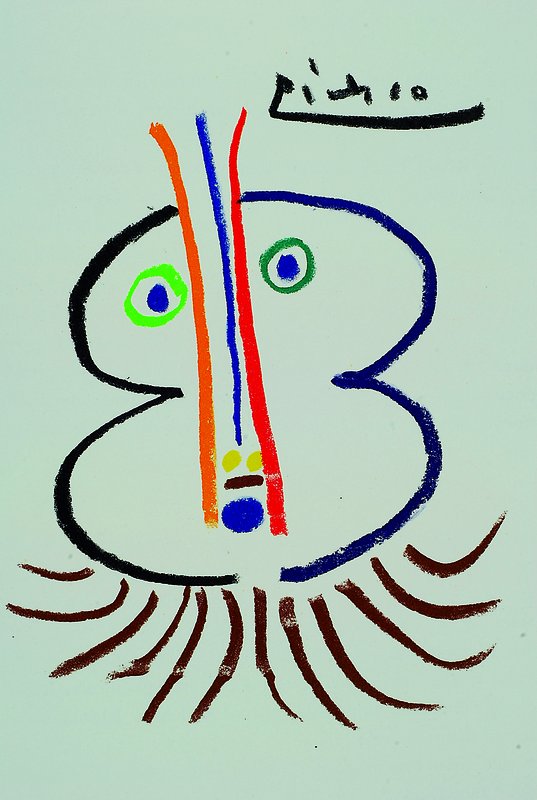 Picasso, Pablo, 1881-1973, vier Farboffsets aus: Gavilla de Fabulas sin amor, Ed. Mougins 1962, Blattgr. ca. 35x25cm