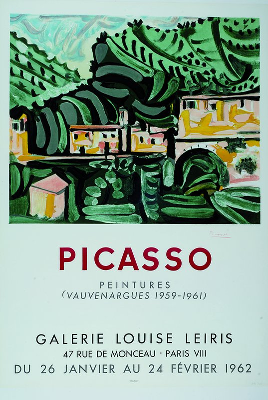 Picasso, Pablo, 1881-1973, Farblithographie von 1962, Louise Leiris Paris, handsign., u. Gl., ca. 47x69cm, R.