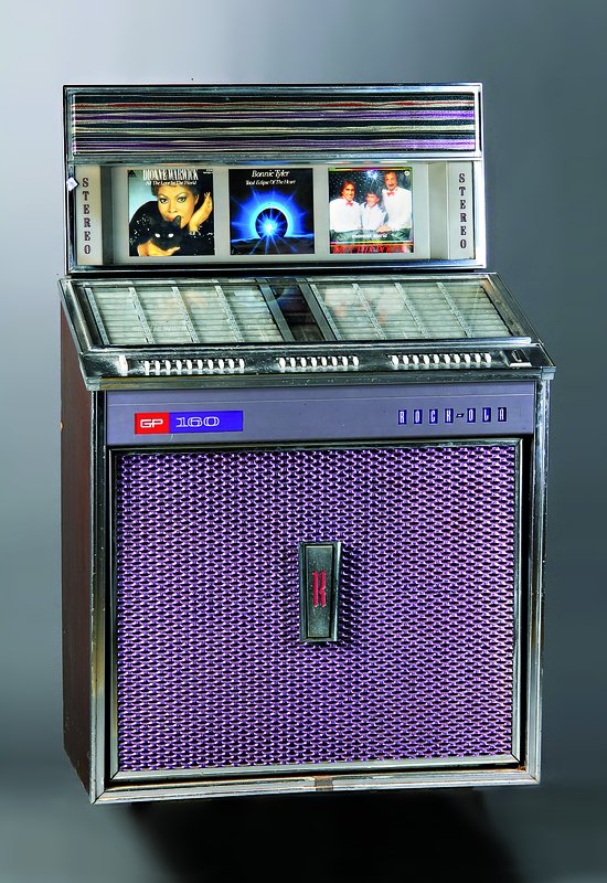 Musikbox, Rock-OLA MFG Corp, 1960, USA, Serial number 330615, modell nr. 432, nicht funktionsfähig, Überholung notwendig, ca . 134x86x63 cm