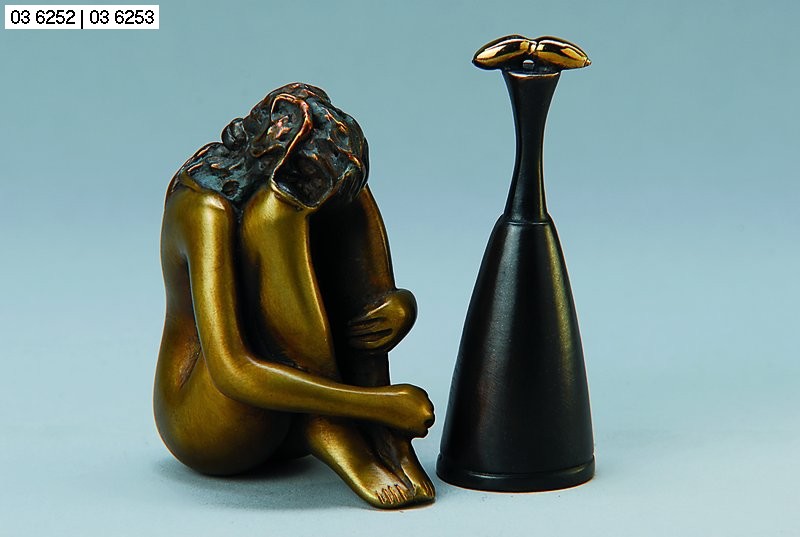 Bruni, Bruno, geb. 1935, Mignon, Bronzeskulptur, signiert und num. CCCXXVI/D, H. ca. 8cm