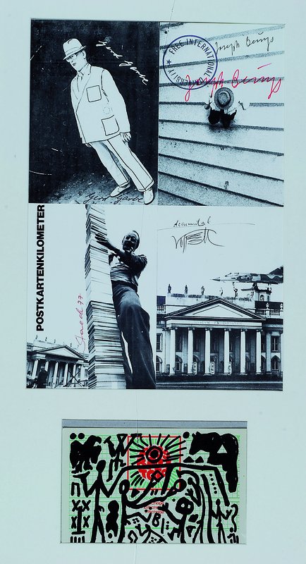 Joseph Beuys, Klaus Staeck und A.R. Penck, zwei Farboffset Multiples von allen Künstlern, handsigniert u. mit dem FIU Stempel versehen, ca. 20x30cm ...