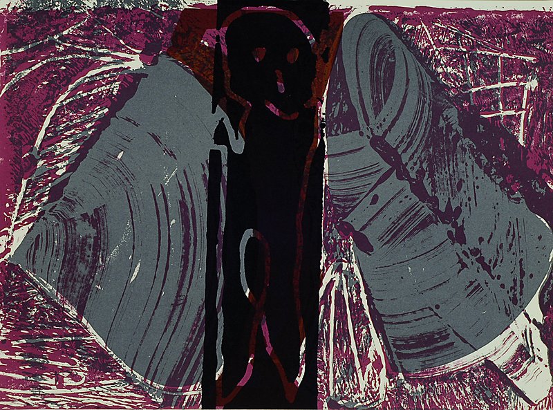 Lüpertz, Markus, geb. 1941, Farbholzschnitt, ca. 30x41cm