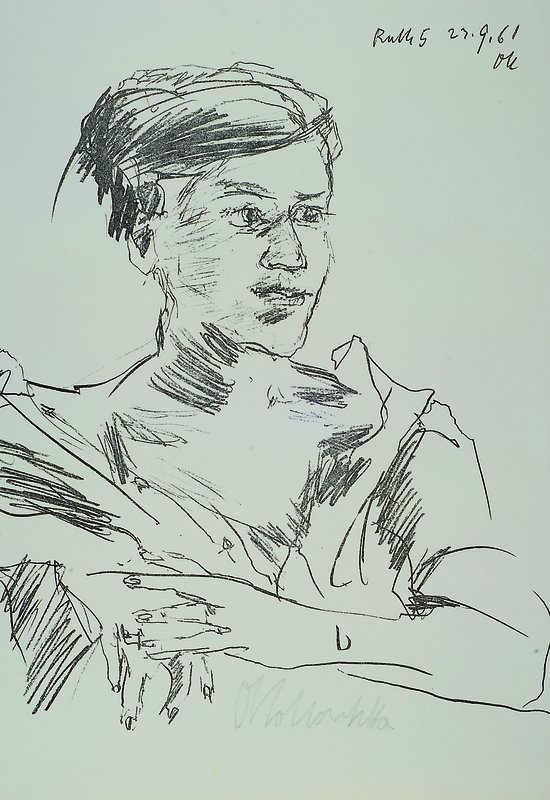 Kokoschka, Oskar, 1886-1980, Lithographie von 1961, handsigniert, ca. 63x50cm