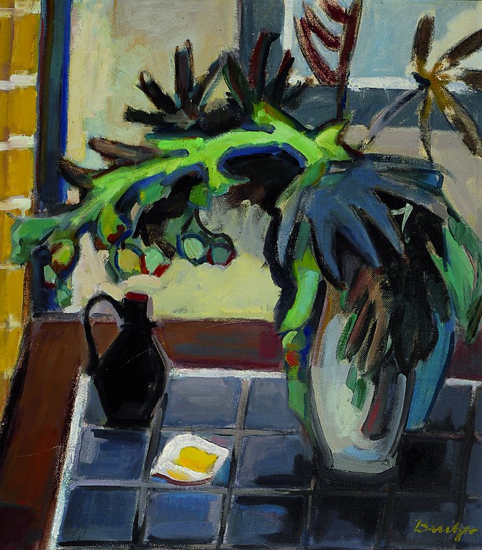 Brutzer, Karl, 1894-1964, Karlsruhe, Stillleben, Öl/Hartfaser, rechts unten signiert, ca. 75x66cm, Rahmen