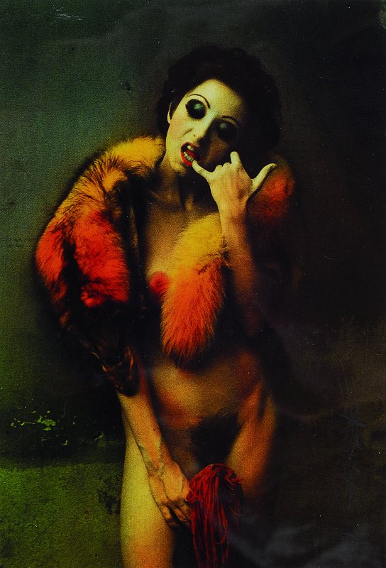 Saudek, Jan, geb. 1935, Fotomultiple, Monique, rechts unten handsigniert, ca. 14.5x 10 cm, unter Glas, Rahmen