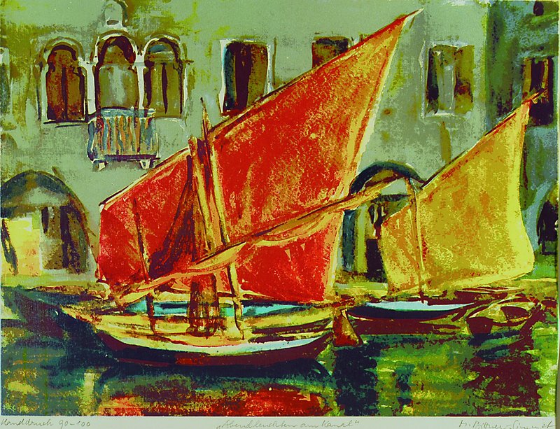 Magda Bittner-Simmet, 1916 Erding-2008 Starnberg, Studium an der Akademie für Angewandte Kunst in München bei Ehmcke, Brauneis und Dallinger, hier: ...