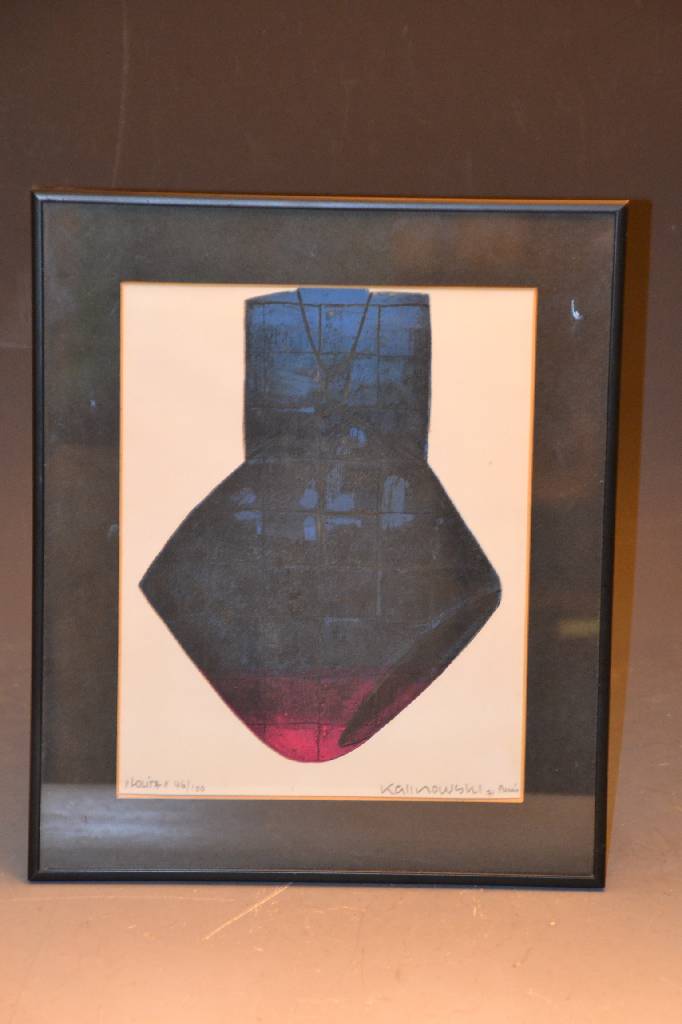 Detail a: Horst Egon Kalinowski, geb. 1924, Konvolut aus vier Arbeiten: Ligature, Farblitho vo 1973, bez.: e.a., ca. 25x34cm; Lolita, Farblitho von 71, ...