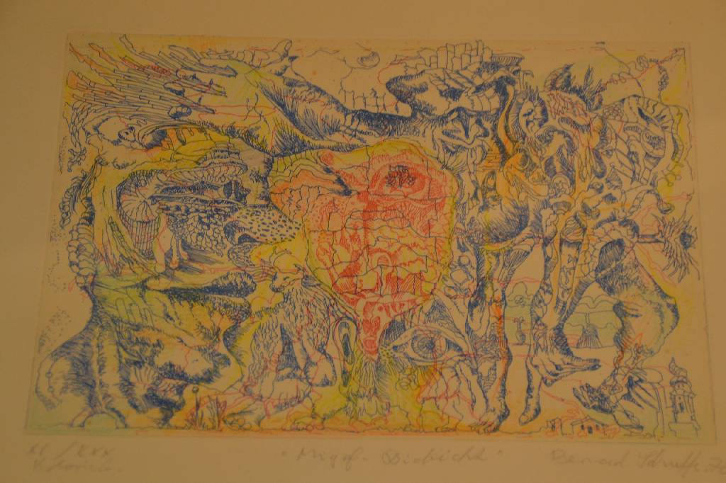 Detail b: Bernhard Schultze, 1915-2005, Konvolut aus drei Radierungen: 1x num. 97/100, ca. 15x10.5cm; 1x 28x21cm; 1x betitelt Migof Dickicht, dat. 1970, num. ...