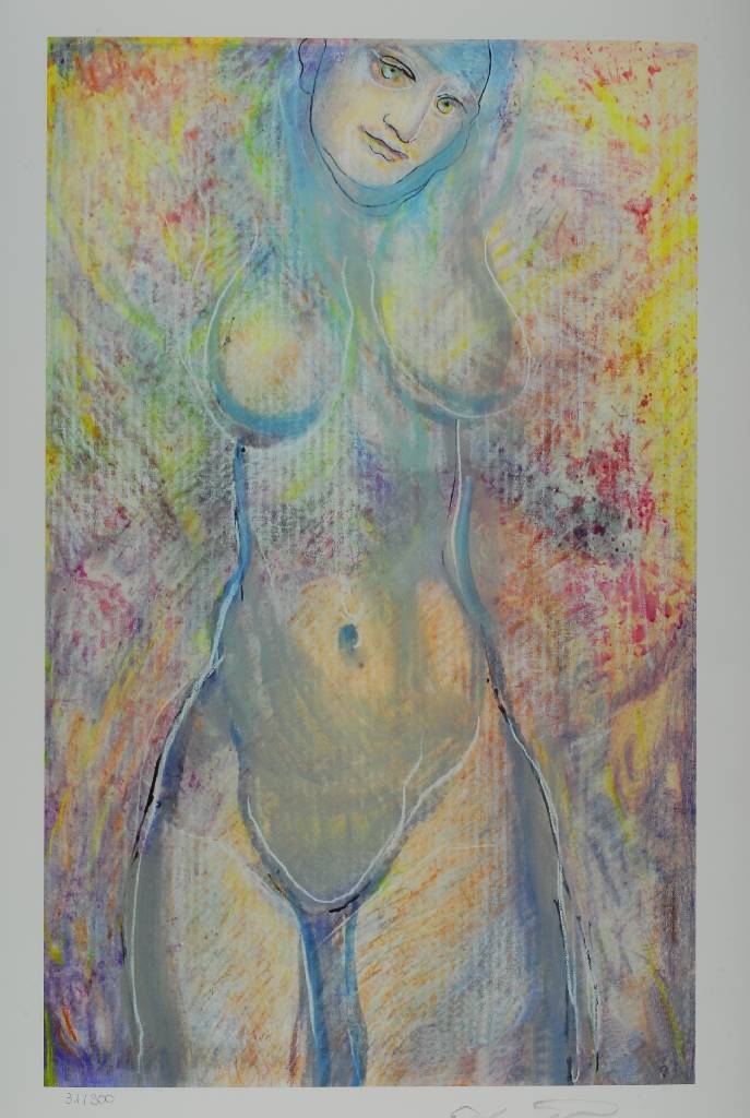 Prof. Ernst Fuchs, geb. 1930 Wien, Sacre de Printemps, Gicleedruck, handsigniert, num. 31/300, ca. 54x33,5 cm, gesamt: 61 x 39,5 cm