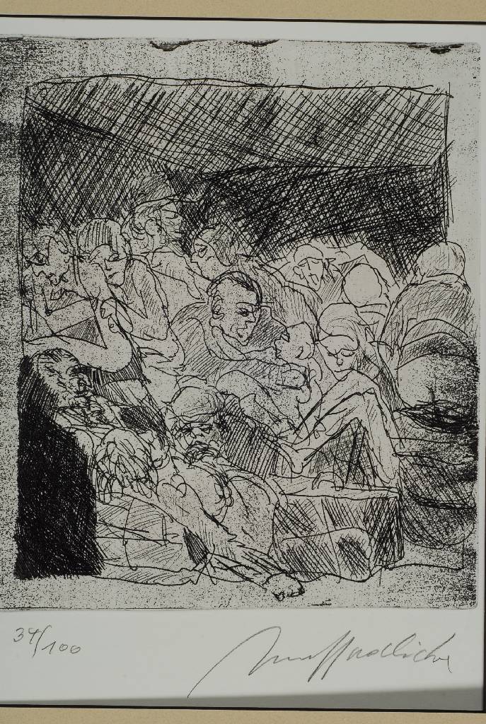 Alfred Hrdlicka, 1928-2009, Radierung, handsigniert und nummeriert 34/100, ca. 22.5x20cm