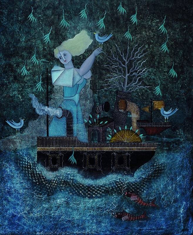Hannelore Heise, geb. 1941, Berliner Surrealistin, beteiligt sich an zahlreichen Ausstellungen u.a. regelmässig bei der freien Berliner ...