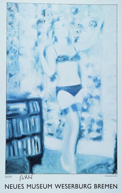 Richter, Gerhard, geb. 1932, Olympia, hrsg. vom Weserburg Museum Bremen 1991, Offset, handsigniert, ca. 84x59.5cm