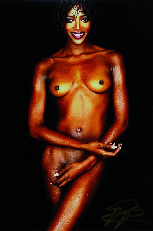 Fabrizio Ferri, geb. 1972, Naomi Campbell, rechts unten handsigniert, ca. 21x31cm