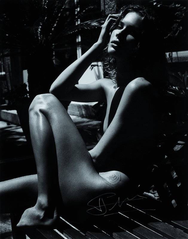 Patrick Demarchelier, geb. 1943, französischerFotograf, Pirelli, s/w Fotografie, handsigniert, ca. 24,8x20,8 cm