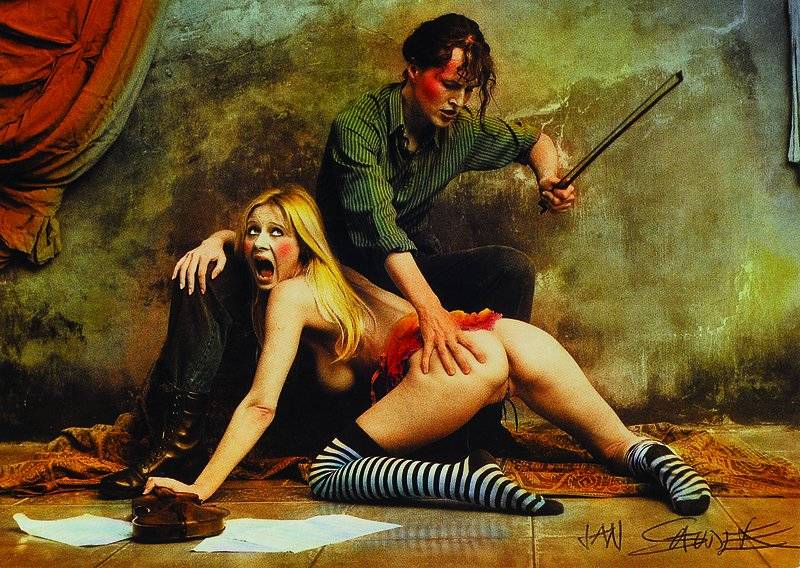 Jan Saudek, geb. 1935 Prag, Fotomultiple, The violin lesson, handsigniert, ca. 12,5x17,5cm