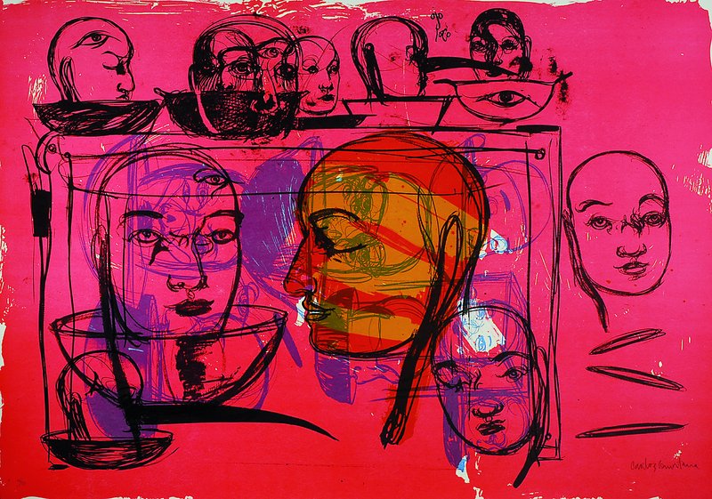 Carlos Quintana, geb. 1966 Havanna, La Patria Nr. 3, Farblithographie von 2008, rechts unten handsigniert und num. 41/75, ca. 70x100 cm