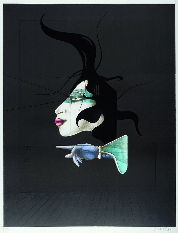 Paul Wunderlich, 1927-2010, Farblithografie,handsigniert und num. 789/1500, ca. 68,8x52,8 cm