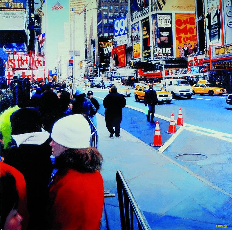 Luigi Rocca, geb. 1952 Porpetto bei Udine, Times Square, Farboffset auf Lwd, rechts unten handsigniert, rückseitig gestempelt und num. 1/10, ca. ...