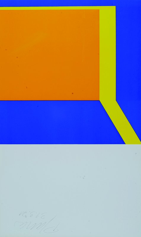 Lenk, Mack, Pfahler, Uecker, XXXV Biennale di venezia padiglione tedesco 1970, Mappenwerk,vier Hefte mit Originalgraphiken von: 1.ThomasLenk, ...