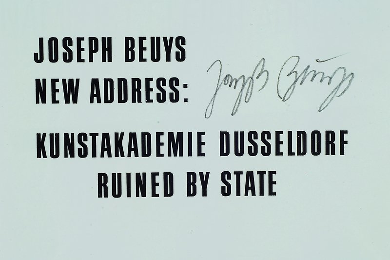 Joseph Beuys, 1921-1996, Farboffset, Multiple, handsigniert, ca. 15x10.5, Rahmen